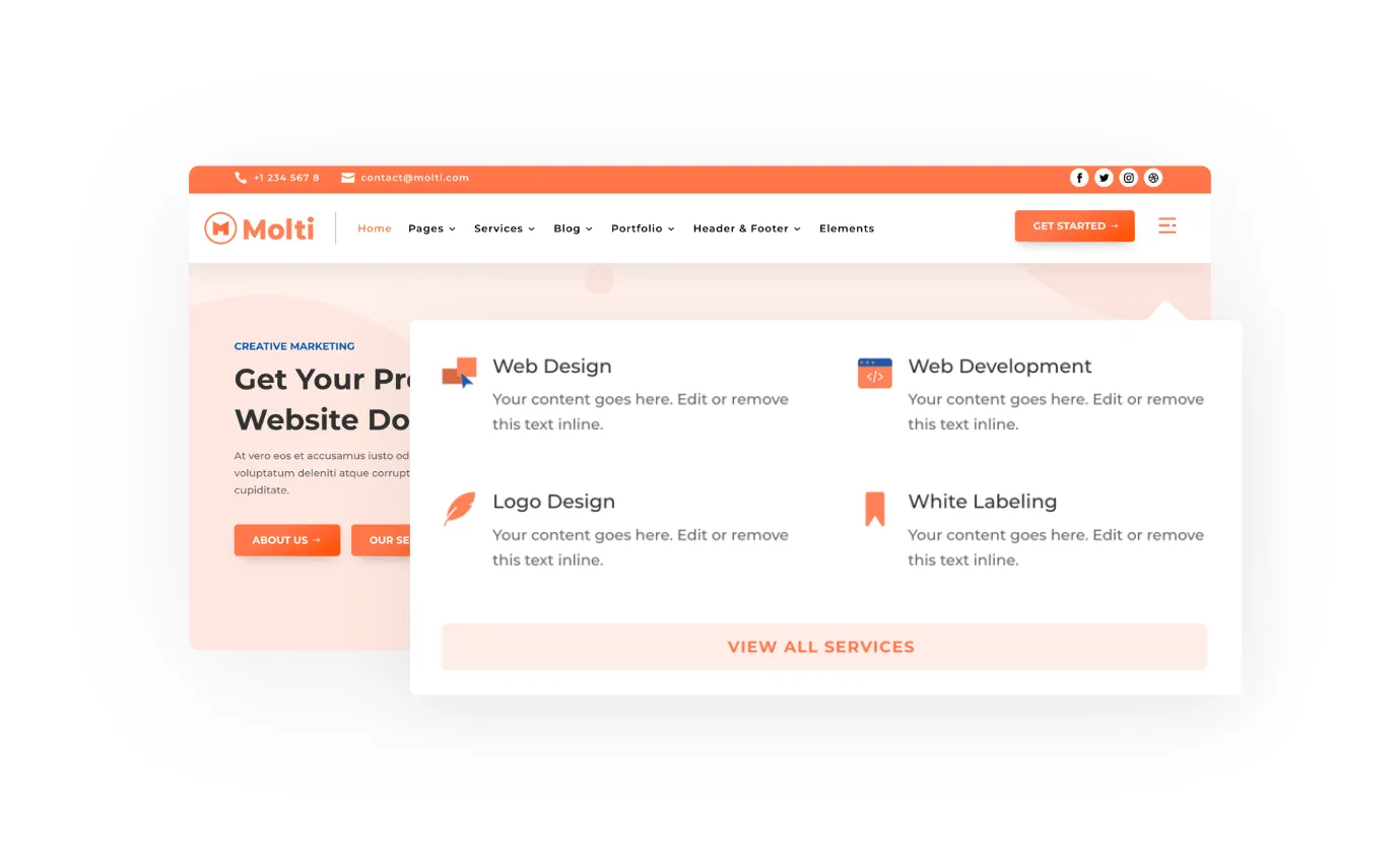 Advanced Dropdown Menu Design