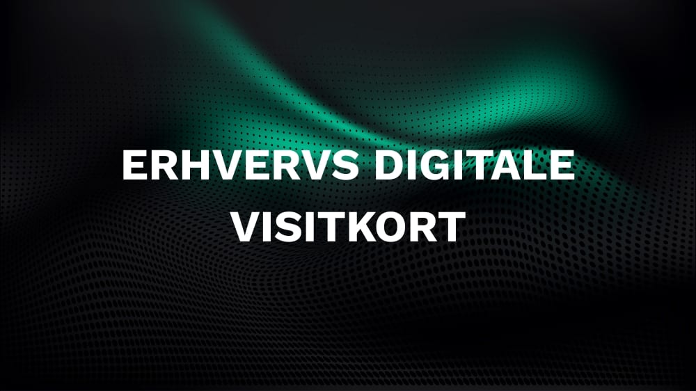 Erhvervs digitale visitkort