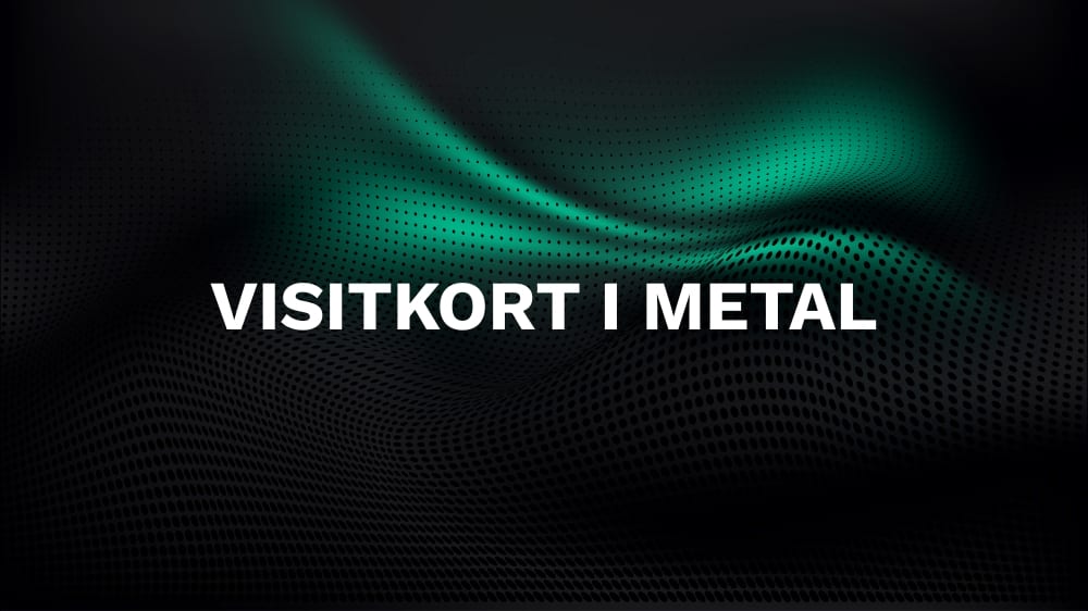 Visitkort i metal