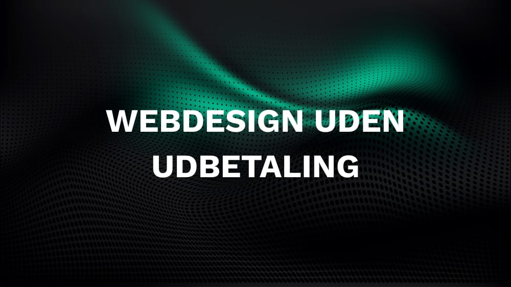 Webdesign uden udbetaling